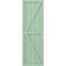 Ekena Millwork Americraft 5-Board Wood 2 Equal Panel Frmd Board-n-Batten Shutters w/Dbl Z-Bar, ARW102BF518X77SGH, PR ARW102BF518X77SGH - alternate 4